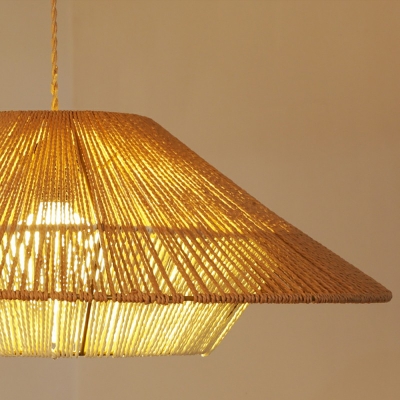 Suspension Pendant Light Braided South-east Asia Contemporary Ceiling Light for Living Room
