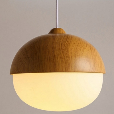 4-Light Multi Light Pendant Modern Style Geometric Shape Wood Down Lighting