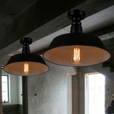 Industrial Style Ceiling Lamp Close to Ceiling Lighting Fixture for Living Room Shop