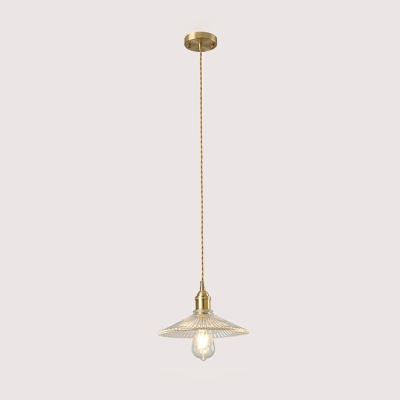 Modern Simple Drop Pendant Glass Hanging Lamp Kit for Bedroom Bar Desk