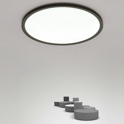 Modern Simple Geometry Flush Mount Light Office Style for Hallway and Corridor