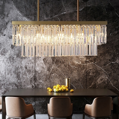 Modern Style Billiard Chandelier Crystal Hanging Ceiling Light for Living Room Dining Table Bedroom