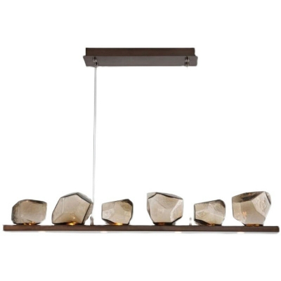 Nordic Glass and Metal ​Chandelier Lighting Fixtures Minimalism Hanging Pendant Lamp