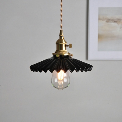 Nordic Style LED Pendant Light Modern and Simple Macaron Ceramics Hanging Light for Bedside