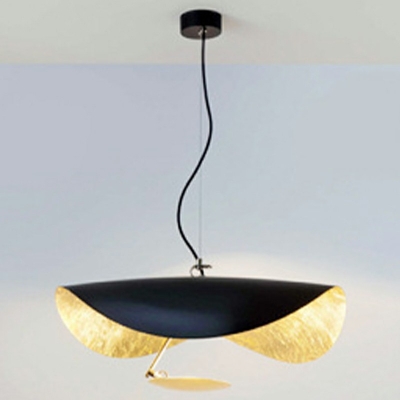 Postmodern Style Down Lighting Metal Suspension Pendant for Living Room Bedroom