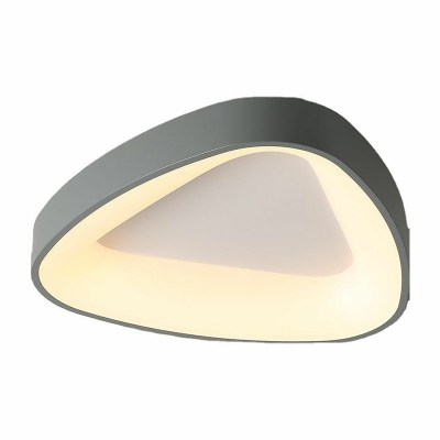 Triangle Shaped LED Flushmount Light Modern and Simple Metal Acrylic Celling Light for Living Room