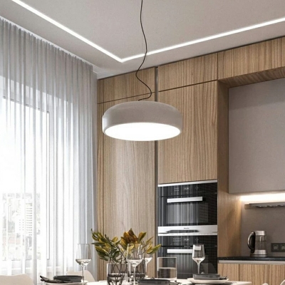 1 Light Bowl Shade Hanging Light Modern Style Metal Pendant Light for Dinning Room