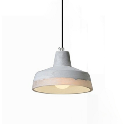 1 Light Dome Shade Hanging Light Modern Style Resin Pendant Light for Living Room