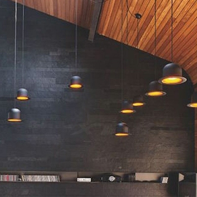 Black Metal Hanging Light Creative Geometric Postmodern Ceiling Light for Dinning Room
