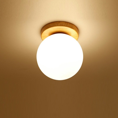 Contemporary Glass Flush Mount Ceiling Light Fixture Pendant Lights for Corridor Bedroom