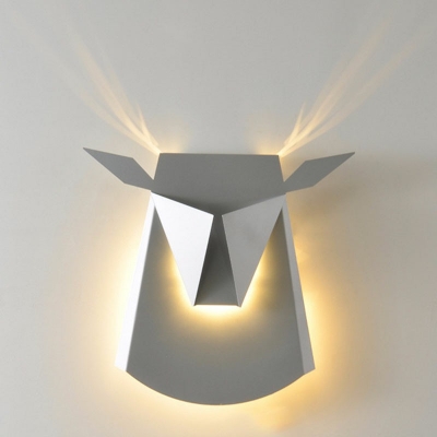 Creative Metal Bull Head Wall Sconce for KTV Hotel and Bedroom Ambient Light