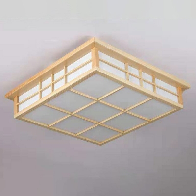 Minimalism Flush Light Fixtures Wood Flush Mount Ceiling Light Fixture for Living Room