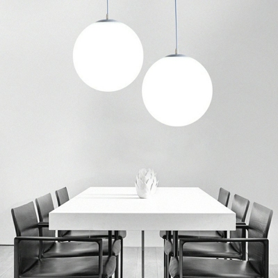 Modern Simple Down Lighting Ball Glass Hanging Light Fixtures for Bar Dining Room