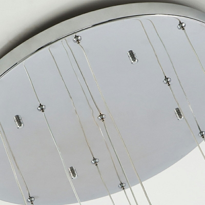 Modern Style LED Pendant Light 8 Lights Glass Globe Loft Hanging Light for Stairs