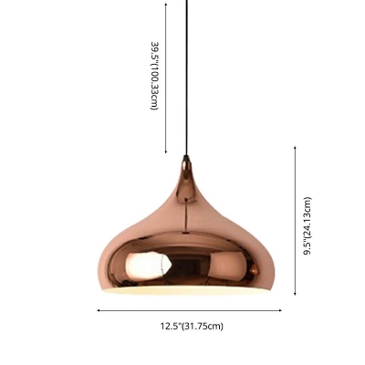 Modern Style LED Pendant Light Nordic Style Metal Hanging Light for Bedroom Dinning Room