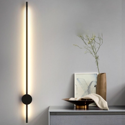 Modern Style LED Wall Sconce Nordic Style Metal Acrylic Linear Wall Light for Bedroom