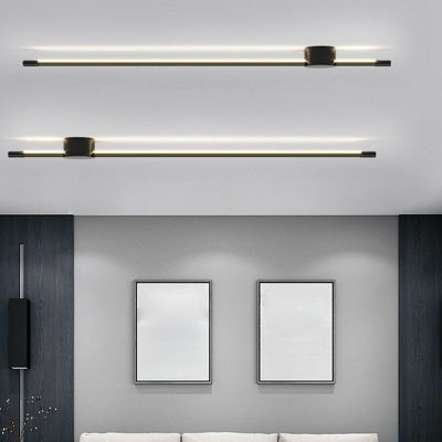 Modern Style LED Wall Sconce Nordic Style Metal Acrylic Linear Wall Light for Bedroom