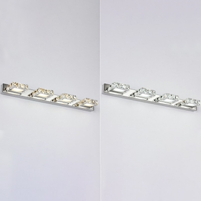 Modern Vanity Lighting Ideas Linear Crystal Led Vanity Light Strip for Bathroom