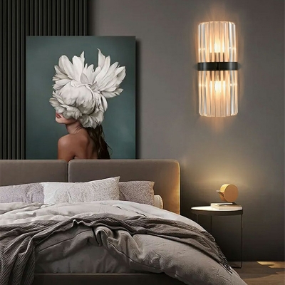 Modern Warm Crystal Decorative Wall Sconce for Hotel and Bedroom Bedside
