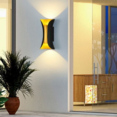 Outdoor 2 Lights Waterproof Wall Lamp for Courtyard Villa Balcony and Corridor