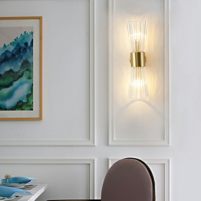 Postmodern Style Flush Mount Wall Sconce Crystal Wall Sconces for Living Room Dining Room