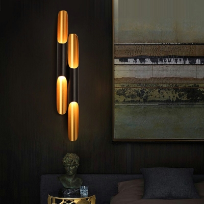 Postmodern Style Flush Mount Wall Sconce Metal Wall Sconces for Living Room Dining Room
