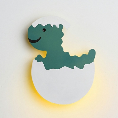 1-Light Wall Light Fixture Kids Style Dinosaur Shape Acrylic Sconce Lights