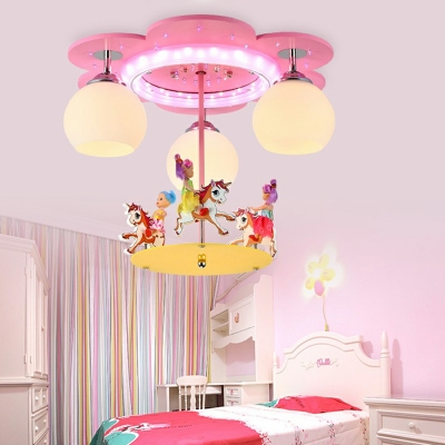 Children's Room Flush Ceiling Light Cartoon Style Led Flush Mount for Bedroom