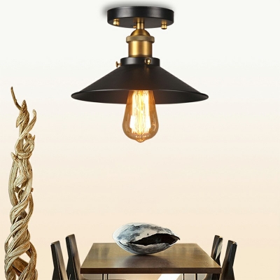 Industrial Style Close to Ceiling Lighting Fixture Ceiling Lamp for Outdoor Corridor