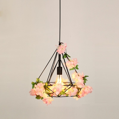 Industrial Style LED Pendant Light Modern Style Metal Plant Hanging Light for Dinning Room