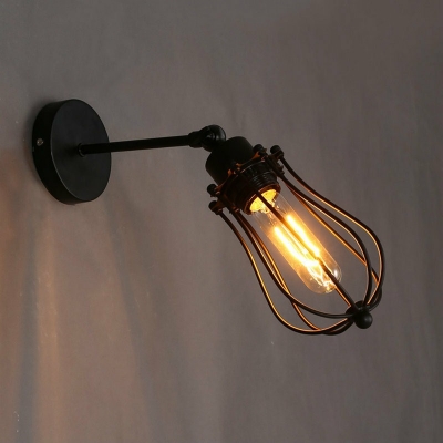 Industrial Style LED Wall Sconce Nordic Style Retro Metal Wall Light for Bar Coffee Shop