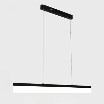 Modern and Simple Office Chandelier Metal Slim Rectangular Linear ​Pendant Light