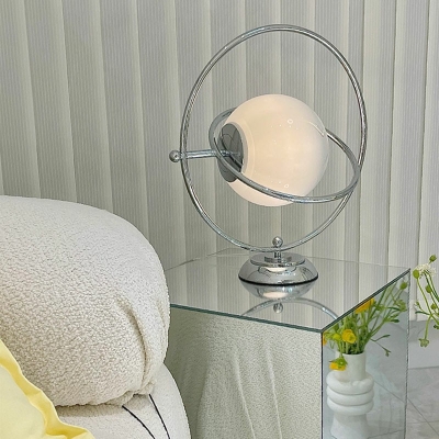 Modernism Nights and Lamp 1 Head Round Glass Table Light for Bedroom