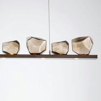 Nordic Glass and Metal ​Chandelier Lighting Fixtures Minimalism Hanging Pendant Lamp