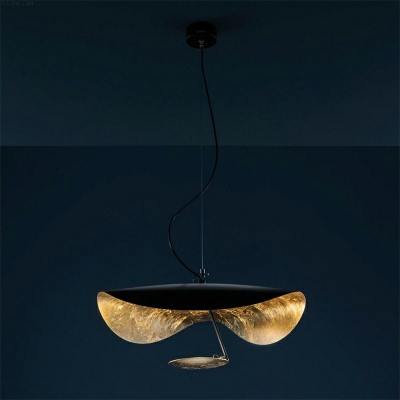 Postmodern Style Down Lighting Metal Hanging Lamp Kit for Living Room Bedroom