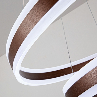 3 Lights Multi-Layer Shade Hanging Light Modern Style Metal Pendant Light for Dining Room