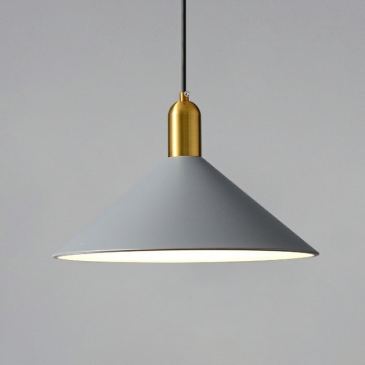 Industrial Style Cone Shade Pendant Light Metal 1 Light Hanging Lamp for Restaurant