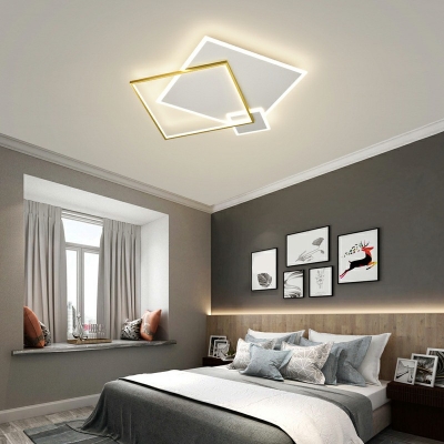 Modern Style LED Flushmount Light 3 Lights Nordic Style Metal Acrylic Celling Light for Living Room