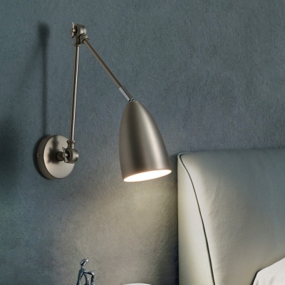 Modern Style LED Wall Sconce Nordic Style Adujustable Metal Wall Light for Bedside