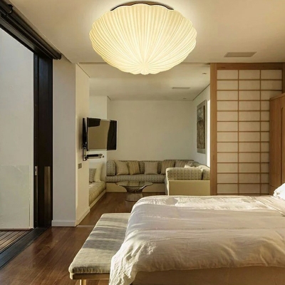Ultra-Modern Glass Flush Mount Ceiling Lamp Flush Mount Fixture for Bedroom Living Room