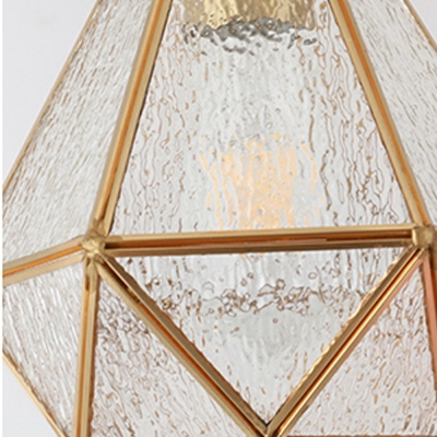 Diamond Suspended Lighting Fixture Tiffany-Style Baroque Bedroom Hanging Pendant Lights