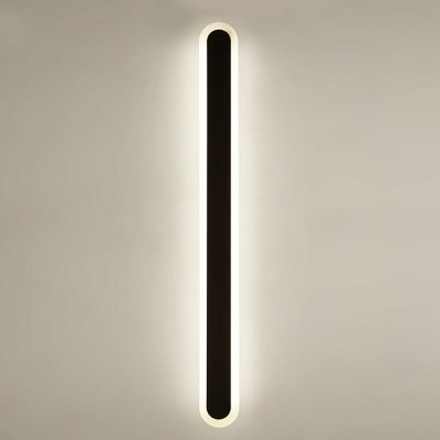 Minimalist Wall Lighting Ideas Linear Warm Light Wall Mounted Lamp for Outdoor
