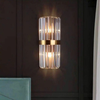 Modern Creative Warm Crystal Wall Sconce Light for Bedroom Corridor and Hallway