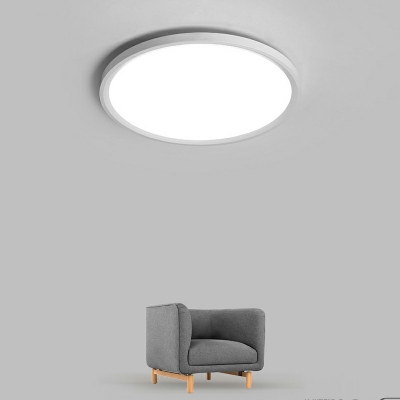 Modern Simple Geometry Flush Mount Light Office Style for Hallway Corridor and Bedroom