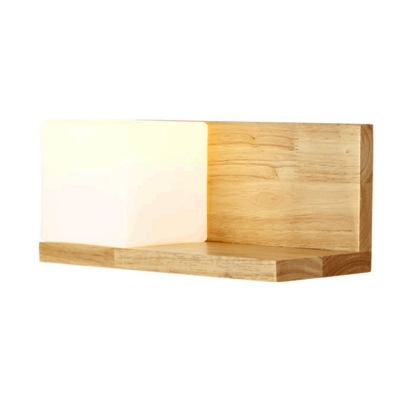 Modern Warm Wooden Decorative Led Wall Lamp for Bedroom Corridor and Staircase