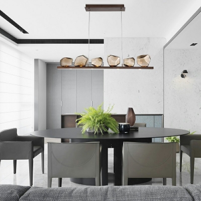Nordic Glass and Metal ​Chandelier Lighting Fixtures Minimalism Hanging Pendant Lamp