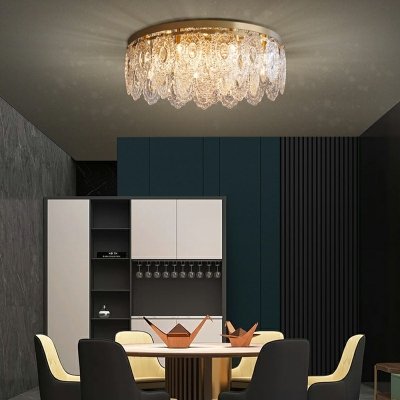 Nordic Style LED Flushmount Light Modern Style Crystal Celling Light for Living Room