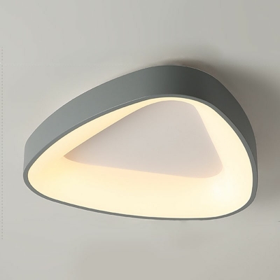 Triangle Shaped LED Flushmount Light Modern and Simple Metal Acrylic Celling Light for Living Room
