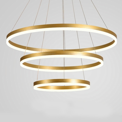 3 Lights  Multi-Layer Shade Hanging Light Modern Style Acrylic Pendant Light for Dining Room