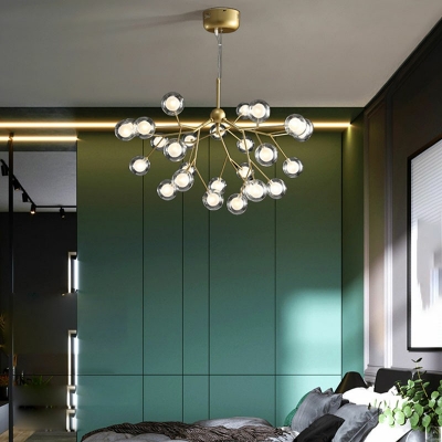 Contemporary Chandeliers 27 Head Firefly Ceiling Chandelier for Dining Room Bedroom